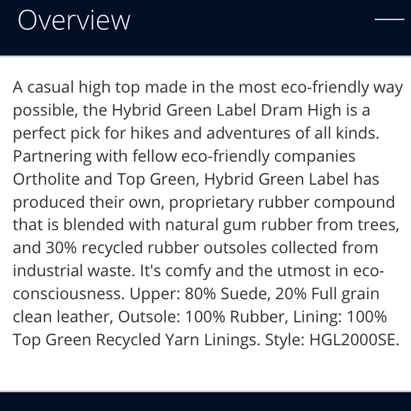 Eco friendly men’s hiking boots. NWT. - Picture 3 of 3